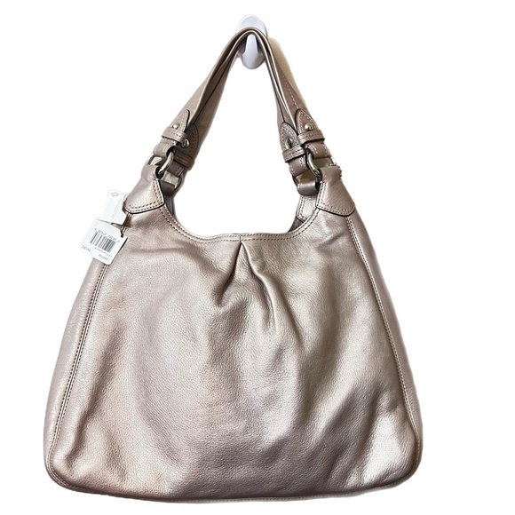 NWT Metallic Shoulder Bag. Dust bag included